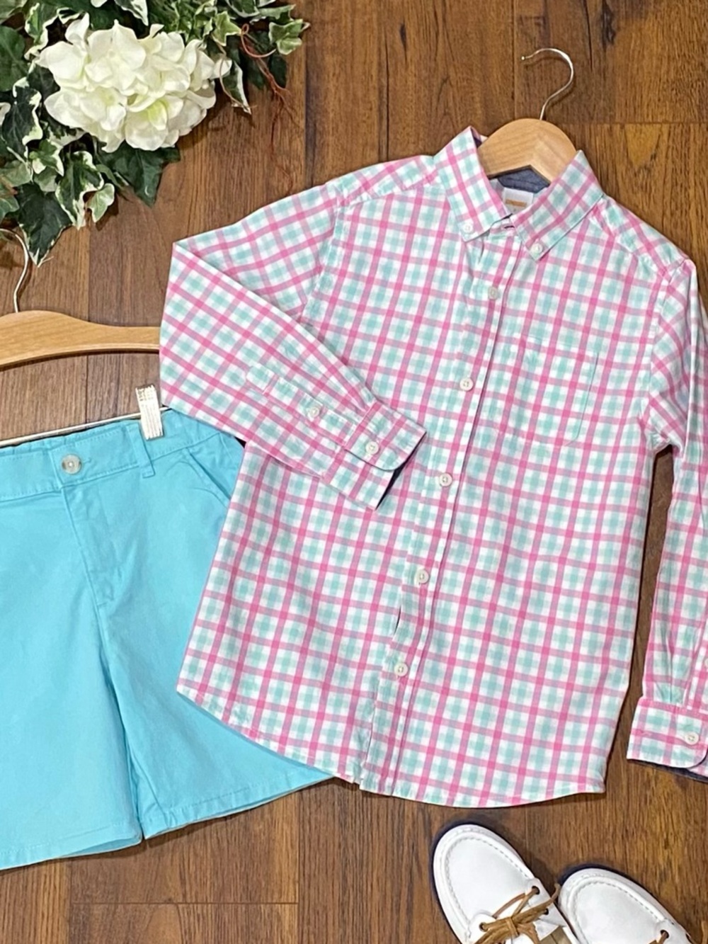 Gymboree ‘Time for Tea’ Plaid Button-Down Shirt